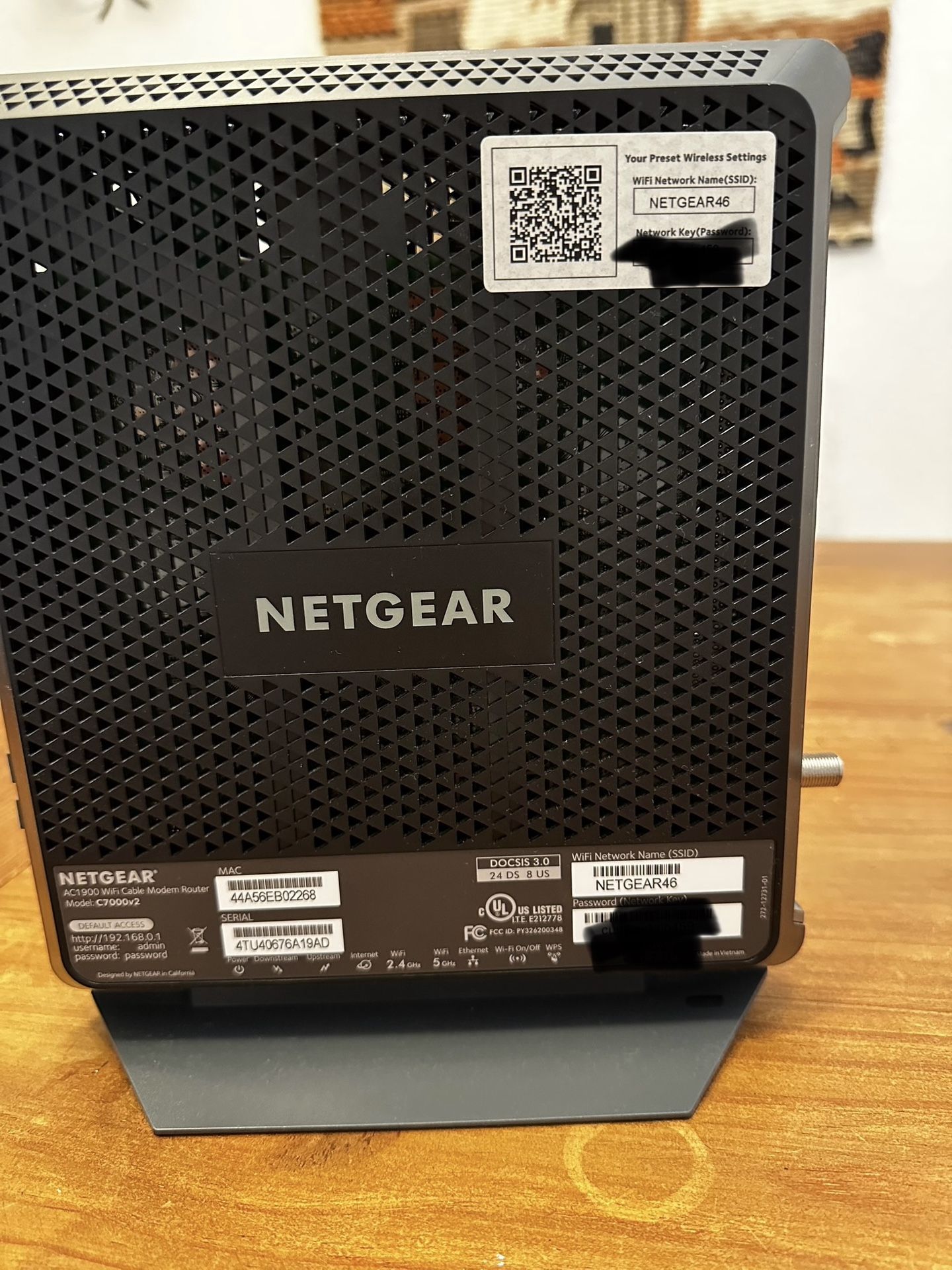 NETGEAR Nighthawk Cable Modem Router