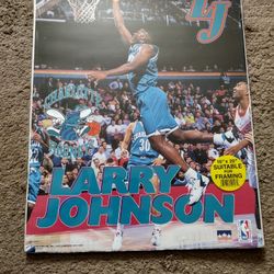 1993 Starline Larry Johnson Poster