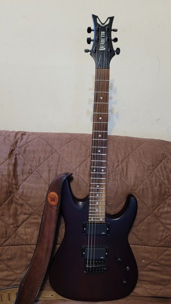 DEAN VENDETTA MX 6 STRINGS ELECTRIC GUITAR, IN SATIN COLOR. WITH 2 HH REFLEX PICKUPS.