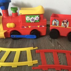 MICKEY MOUSE RIDE ON TRAIN WITH TRACKS for Sale in
