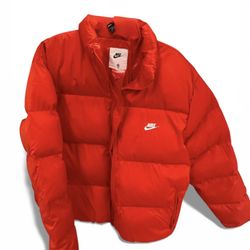 Red Nike Puffer Jacket 