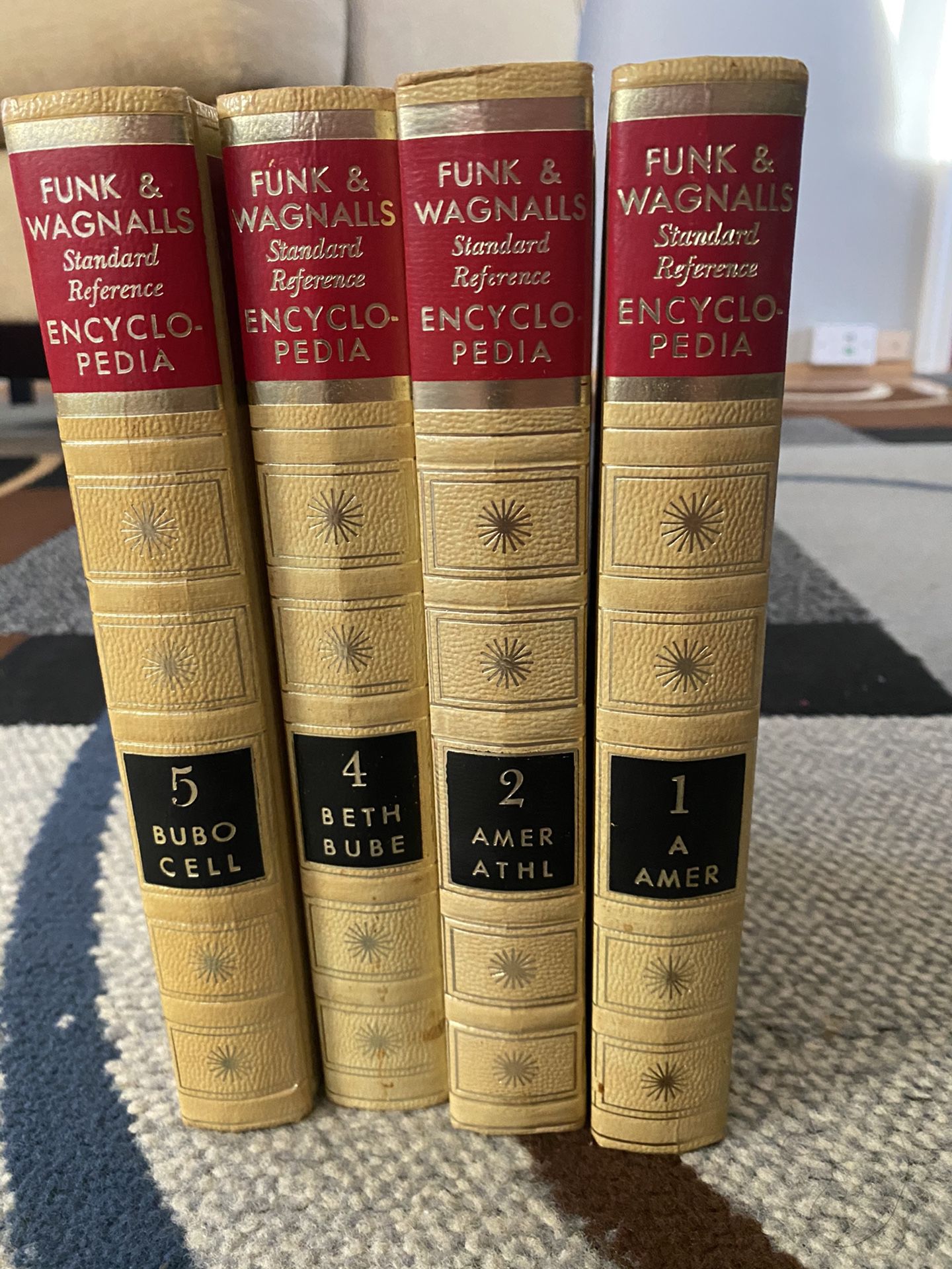 Vintage Funk & Wagnalls Set of 4 Encyclopedias