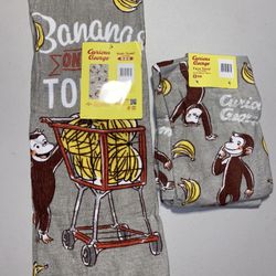 Curious George bananas for sale Bath/Beach towel (2)face/hand towels set gray