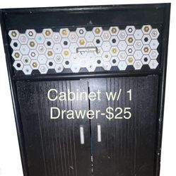 Custom Wooden Cabinet W/ Drawer