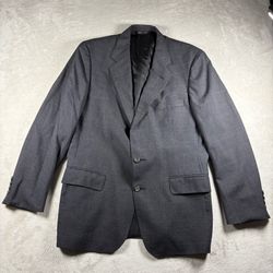 Vintage Polo University Ralph Lauren Blazer Men’s 40r Gray Made USA Preppy 90s