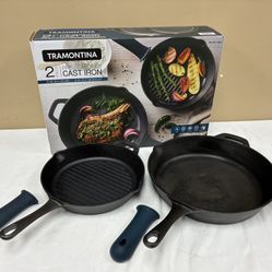Tramontina 2 Pack Pre-seasoned Cast Iron 