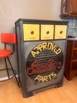 One-of-a-Kind Antique Airbrushed Dresser