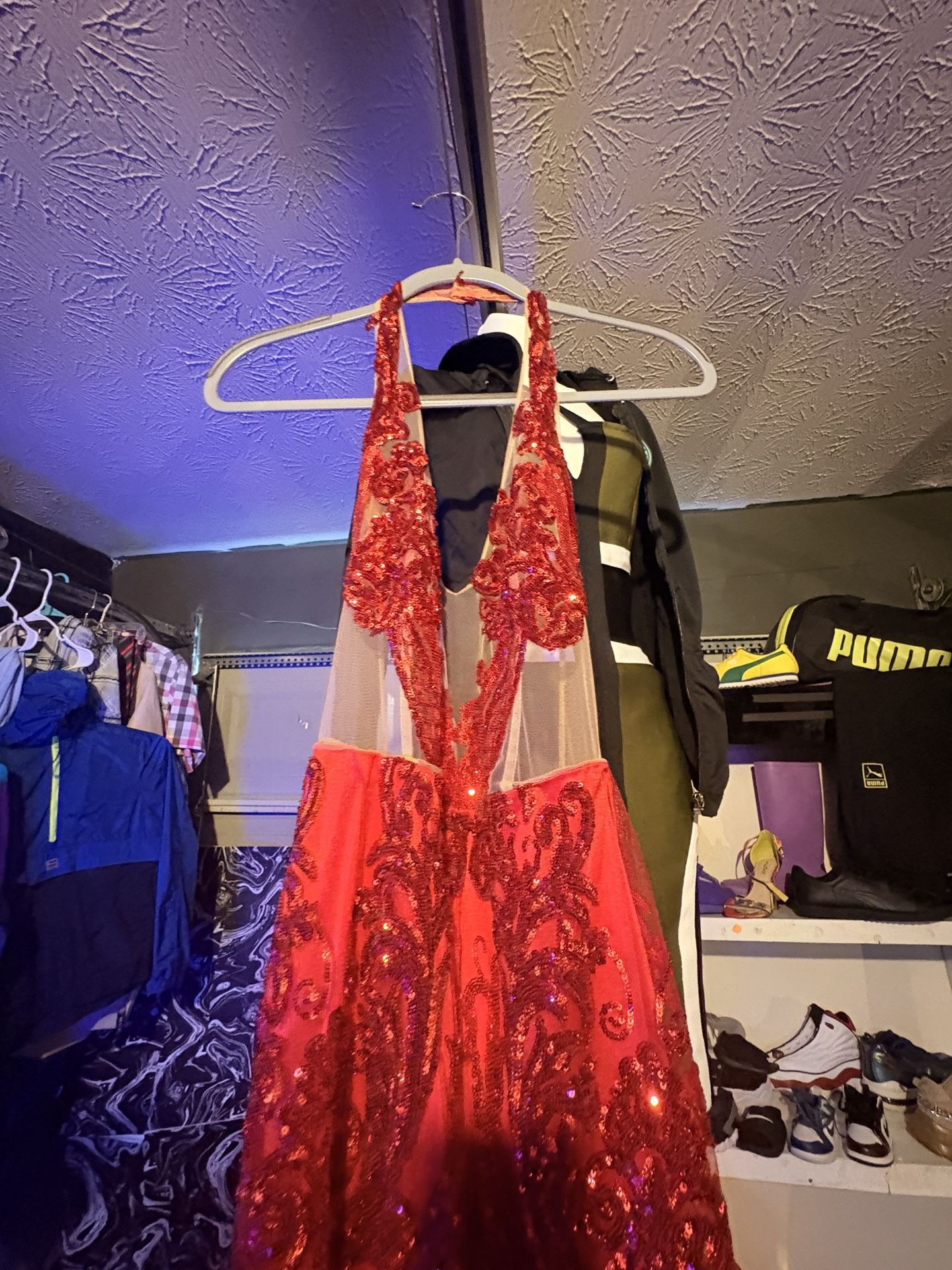 Red Medium Large Prom Dress 