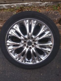 17inch CHROME RIMS and TIRES