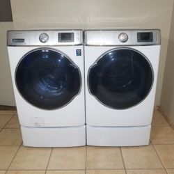 Jumbo Capacity Samsung Washer And Electric Dryer Free Deliver And Install 6 Month Warranty 