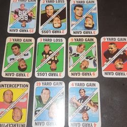 VINTAGE 1971 TOPPS FOOTBALL GAME CARDS