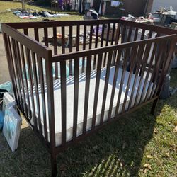  Baby Crib – Wood, Good Condition