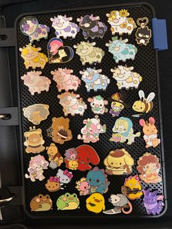 Assorted pin collection
