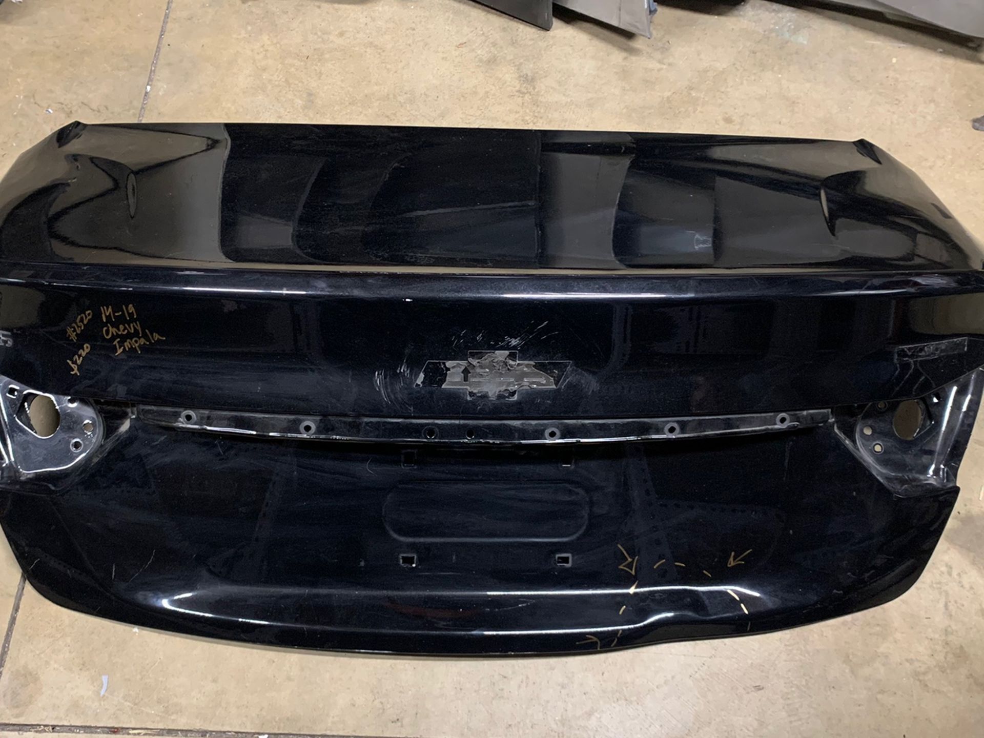 2014 2015 2016 2017 2018 2019 Chevy Impala trunk lid