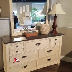 $39 Down Bedroom Set Queen/King Bed Dresser Nightstand Mirror Chest Options 