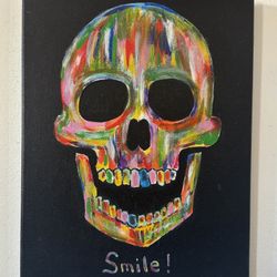 Acrylic On Canvas Painting – Happy Face