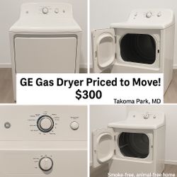 🔥 GE Gas Dryer – Like New!