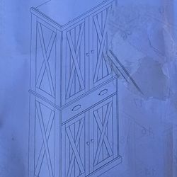 Shelf With Doors  As-is