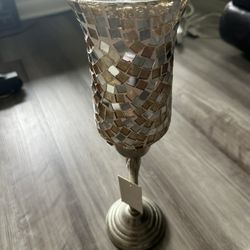 Gold n Silver Candle Holder 