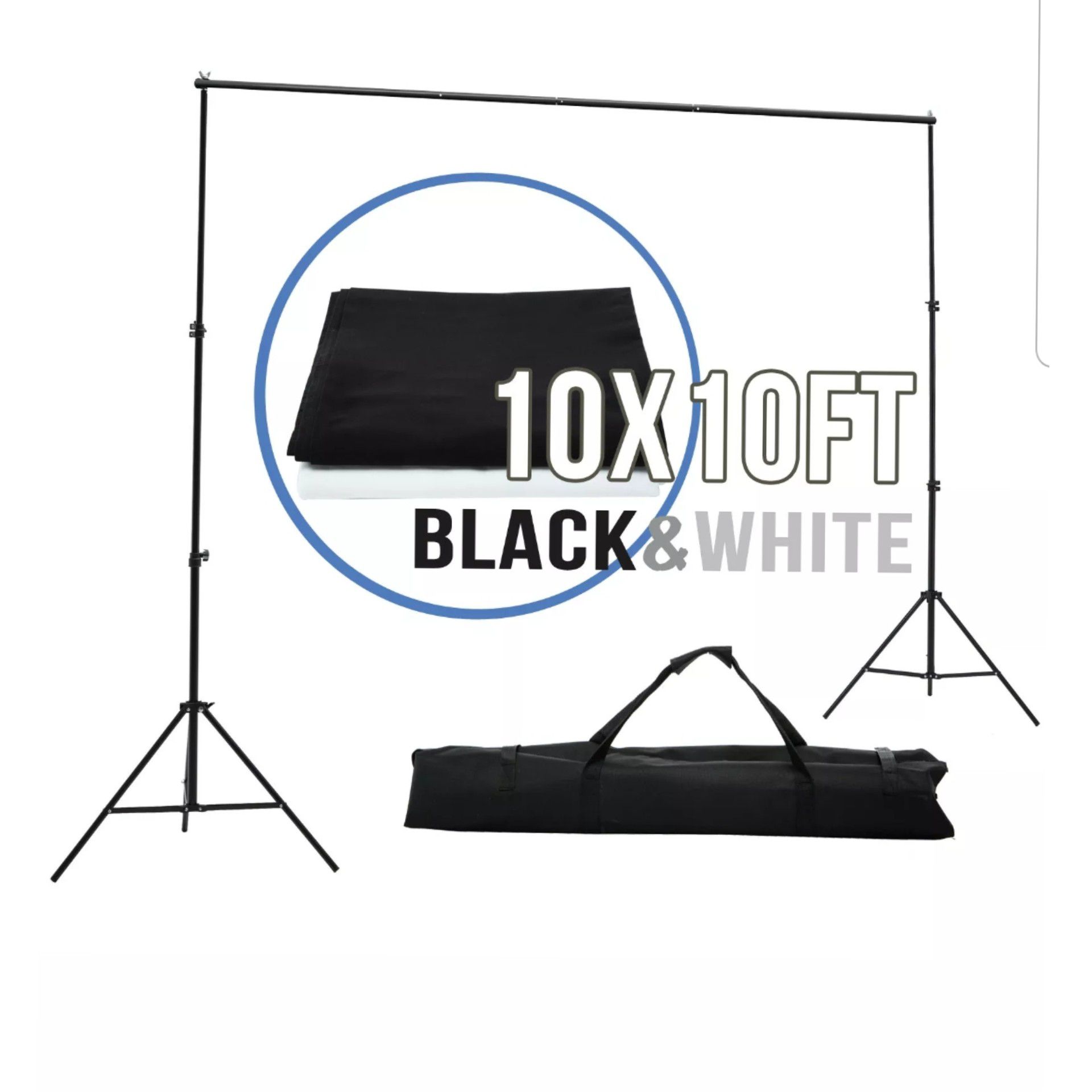 Photography 10x10ft Muslin Backdrop Background Photo Stand Kit