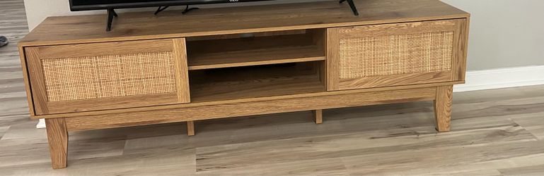 Rattan TV stand