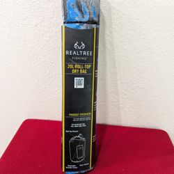 Realtree Fishing 20L Roll-Top Dry Bag - Water Repellent Wind Proof