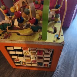 Wooden Activity Cube