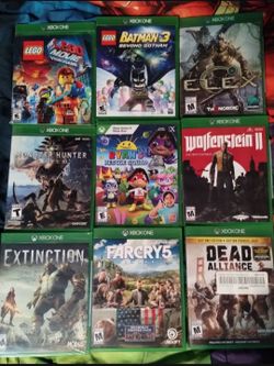 Xbox one games, $10 each