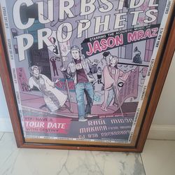 Jason Mraz signed poster