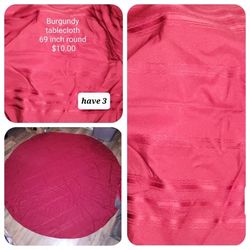 Burgundy Tablecloths