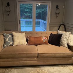 Chesterfield Style Sofa And Loveseat 