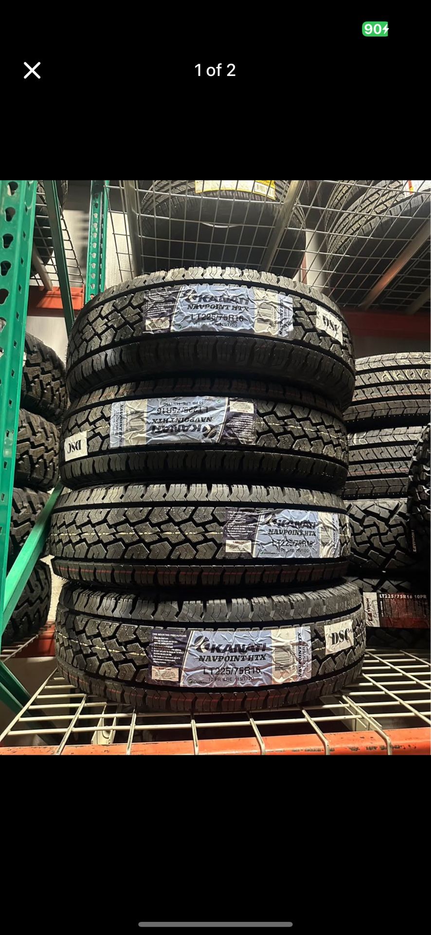 225/75/16LT Kanati Navpoint HTX 10ply Tires