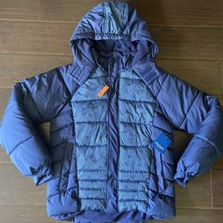 Arizona Water/Wind Resistant Hooded Insulated Boys Youth Jacket XL(18-20) Navy