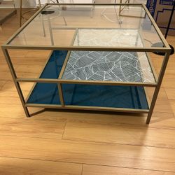 Square 3tier Glass Coffee Table