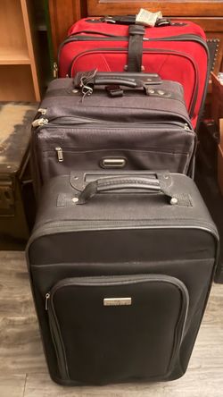 Set of 3 Soft-Shell Luggage Suitcases