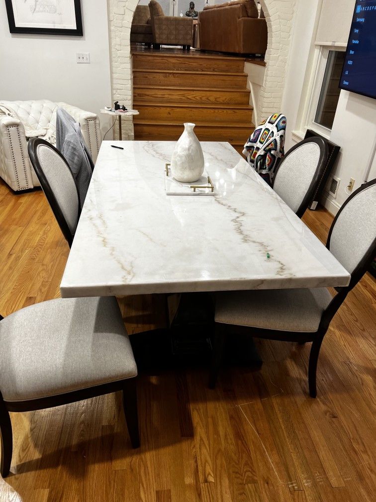 Real Marble Dining Room Table
