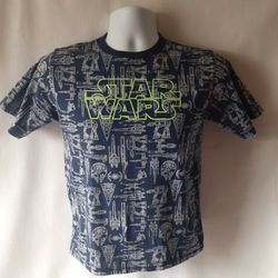 Star Wars boy's navy/white short-sleeve graphic t-shirt size L (10-12)