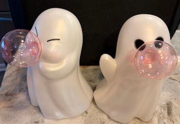 Halloween decor Small blow mold ghosts blowing bubbles