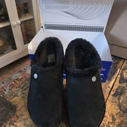 Womens Black Birkenstock Zermatt Shearling Premium Shoes (Sz. 10 - 10.5 - EU 41)