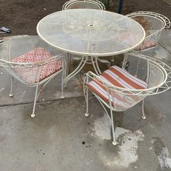Table and chairs patio