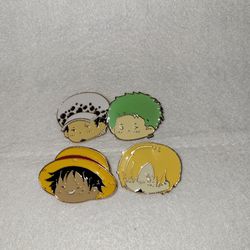 One Piece Anime Chibi Pin Set