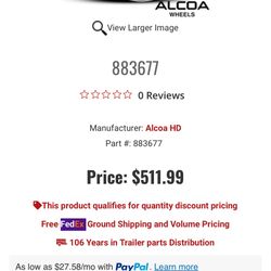Alcoa Aluminum Wheel 