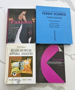 Lot Of 4 Fashion Apparel Design Books