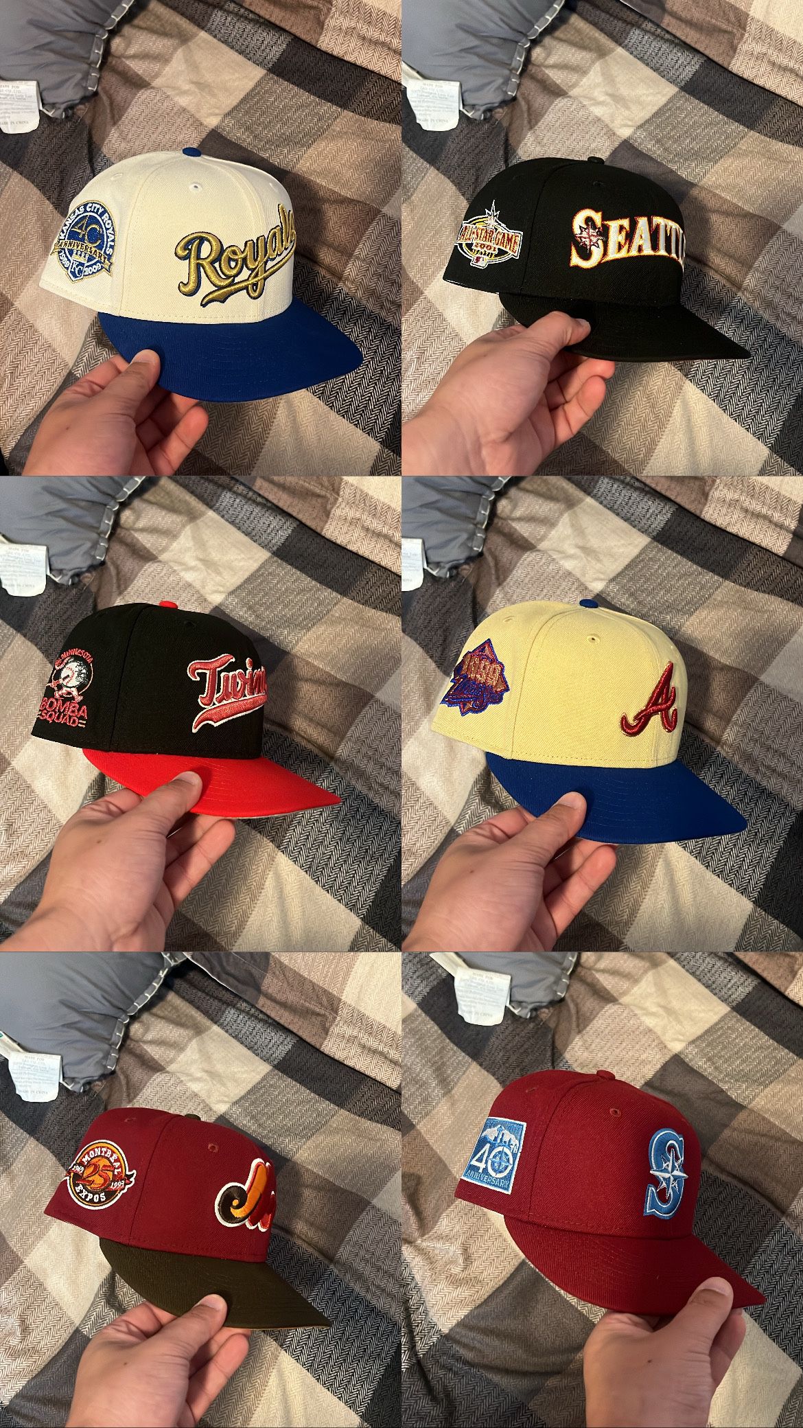 Custom New Era 59fifty Hats Sz 7 1/4