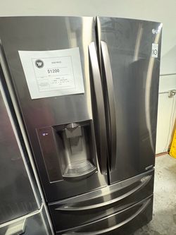 LG French Door Refrigerator Black Stainless
