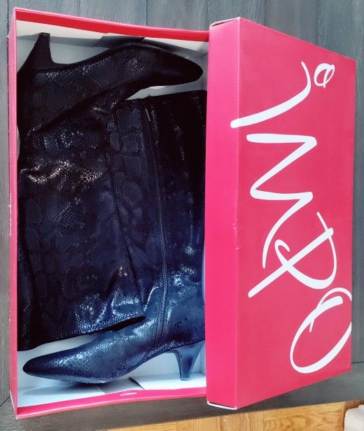 Impo Stretch Emmett Knee High Boots With Heal Size 8M