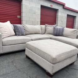 Costco Sectional With Ottoman NEW 