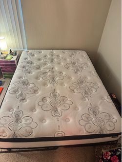 Queen bed with frame