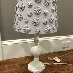 Pottery barn Kids purple White Table Lamp - Retails $90