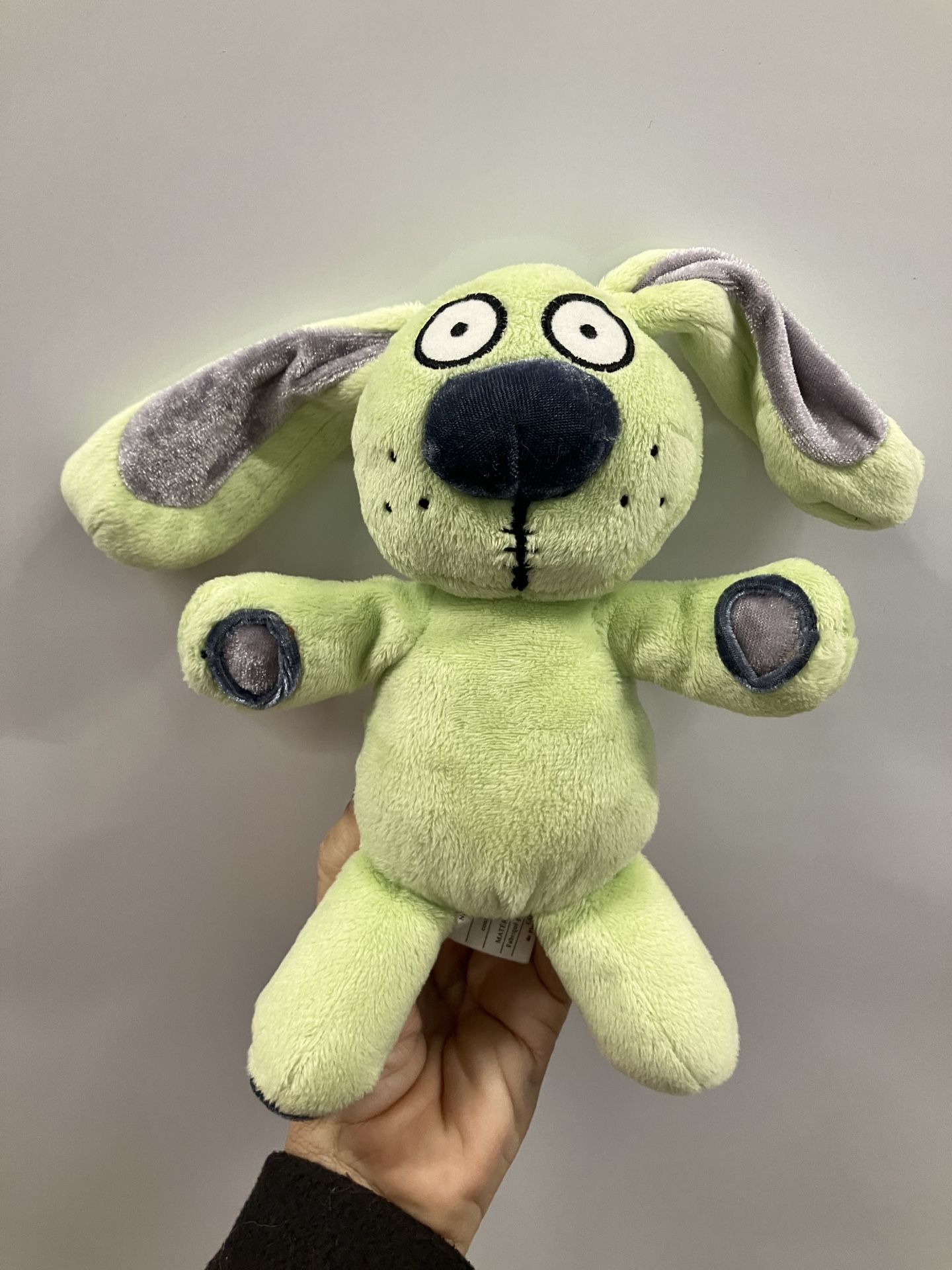 2004 Yottoy Mo Willems Knuffle Bunny Plush Green Rabbit